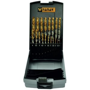 Wiertło Fanar WIERTLA ZESTAW NWKA FI  1,00-10,00MM 24PC CZW-24 HSSE TIN INOX