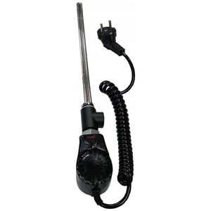Grzałka do grzejnikow łazienkowych GRBT 0,3 300W 230V termostat czarna