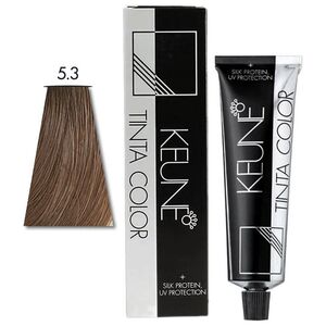 Keune Keune, Χρώμα Tinta, Μόνιμη Βαφή Μαλλιών, 5,3 Ανοιχτό Χρυσό Καφέ, 60 ml για γυναίκες 13321889 8717185381375