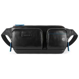 Piquadro Piquadro, Μπλε τετράγωνο, Γνήσιο δέρμα, Fanny Pack, Προϊόντα περιποίησης, CA5578B2V, Μαύρο, 32x14x7 cm, Ανδρικά Για Άντρες 13425147 8024671575706
