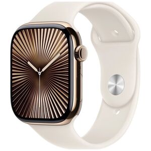 Smartwatch Apple Watch 10 GPS + Cellular 42mm Gold Titanium S/M Biały  (MX063QF/A)