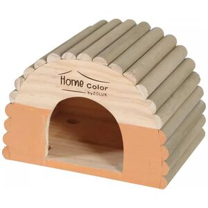 Zolux Domek drewniany Home Color z bali S 150x210x150 mm