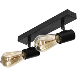 Lampa sufitowa Orno RIO SP 2, oprawa ścienno-sufitowa, E27 max. 2x60W, IP20, czarna