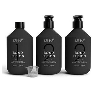 Keune Set Keune: Bond Fusion Phase 1, Hair Treatment Lotion Mask, Bond Repair, 500 ml + Bond Fusion Phase 2, Hair Treatment Lotion Mask, Bond Enhancer, 500 ml + Measuring Cup Unisex 13452476 8719281022275
