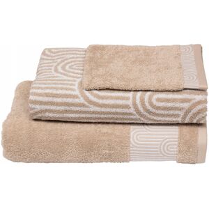 Zestaw 3 ręczników kąpielowych ARKI bawełna 400 g/m²
