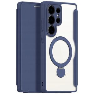 Etui Dux Ducis Skin X Pro na Samsung Galaxy S25 Ultra z MagSafe i portfelem - niebieskie