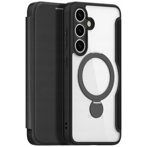Etui Dux Ducis Skin X Pro na Samsung Galaxy S25+ z MagSafe i portfelem - czarne