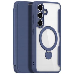 Etui Dux Ducis Skin X Pro na Samsung Galaxy S25+ z MagSafe i portfelem - niebieskie