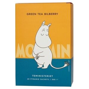 Teministeriet Teministeriet - Moomin Green Tea Bilberry - Herbata 20 piramidek