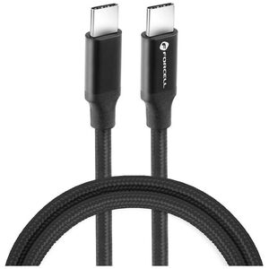 Kabel USB ForCell FORCELL F-ENERGY C391 kabel Typ C do Typ C PD QC4.0 5A 100W E-mark / 4K / Thunderbolt / 20Gbit/s 1 m czarny