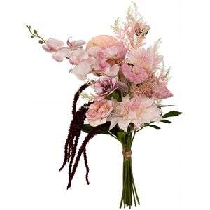 Bukiet sztucznych kwiatów WILD ROMANCE, różowy, 60 cm