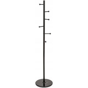 Wieszak na płaszcze BLACKMARBLE z 6 metalowymi uchwytami, 173 cm
