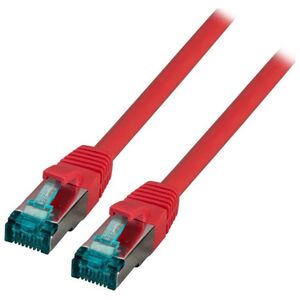 EFB EFB RJ45 Patchkabel S/FTP, Cat.6A, LSZH, 0,15m, rot
