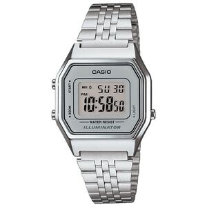 Zegarek Casio Zegarek damski Retro srebrny (LA680WEA-7EF)
