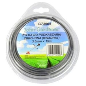 Geko Żyłka do podkaszarki zbrojona kwadratowa 3,0mm x 15m (G73964)