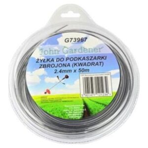 Geko Żyłka do podkaszarki zbrojona kwadratowa 2,4mm x 50m (G73967)