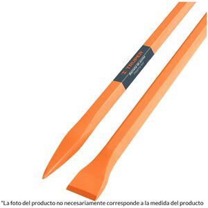 Truper San Angelo tiesus laužtuvas 3,9kg, 22x1250mm. Vienas galas smailus, kitas 40mm pločio plokščias. Šešiakampis strypas, grūdintas plienas Truper®