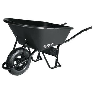 Truper Tvirtos konstrukcijos karutis 120l, plasticinė talpa, pripučiama padanga, max 580kg Truper® 13417075 7501206667835