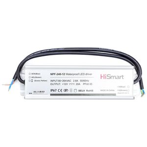 Τροφοδοτικό Hismart Maitinimo šaltinis 12V, 20A, 240W, PFC, IP67 13422540 9990000700479