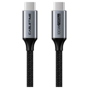 Καλώδιο USB Extra Digital Kabelis USB3.2, USB-C - USB-C, 20Gbps, 100W, 20V/ 5A, 4K/ 60HZ, 1m 14067362 6975285500115