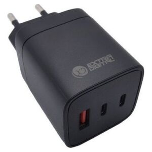 Extra Digital Kroviklis EXTRA DIGITAL GaN φορτιστής 2x USB Type-C, USB Type-A: 65W, PPS 14072097 9990000230310