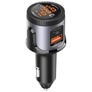 Πομπός FM Extra Digital FM moduliatorius automobiliui BC72 (QC3.0 18W, PD3.0 30W, LED, laisvų rankų įranga) 14072101 9990000330348