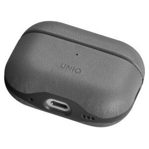 UNIQ Lyden DS - etui  ze sztucznej skóry do AirPods Pro 2 szare/czarne - Gwarancja bezpieczeństwa. Proste raty. Bezpłatna wysyłka od 170 zł.