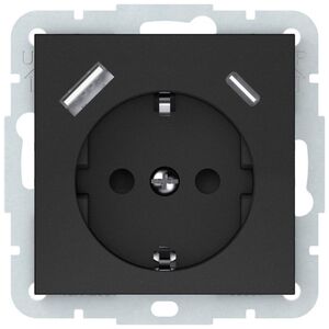 Harry Potter SOCKET USB-A+C BLACK RP16-002-22/A+C QR