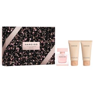 Set Narciso Rodriguez: Cristal, Eau De Parfum, For Women, 50 ml + Cristal, Hydrating, Body Lotion, 50 ml + Cristal, Cleansing, Shower Gel, All Over The Body, For All Skin Types, 50 ml For Men