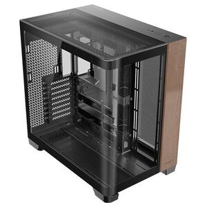 Antec C8 Curve Wood, Full Tower, PC, Black, Transparent, Wood, ATX, ITX, Glass, Plastic, Steel, Wood, 17.5 cm