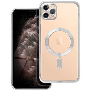 OEM Futerał ELECTRO MAG COVER kompatybilny z MagSafe do IPHONE 11 Pro Max srebrny