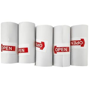 Papier rolki do drukarki termicznej z aparatem HURC10 57mmx5m ZESTAW 5szt. - białe Papier rolki do drukarki termicznej z aparatem HURC10 57mmx5m ZESTAW 5szt. - białe