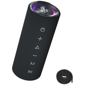 Głośnik przenośny Bluetooth Mirtune C2 24W + kable USB-C AUX - czarny Głośnik przenośny Bluetooth Mirtune C2 24W + kable USB-C AUX - czarny