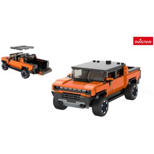 Rastar RASTAR 1:30 assemble μοντέλο αυτοκινήτου Hummer EV, ποικιλία, πορτοκαλί/κίτρινο, 454 εξαρτήματα, 93700 13954650 6930751322899