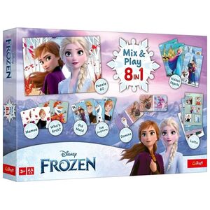 Trefl TREFL FROZEN 8in1 Mix&play set of boardgames