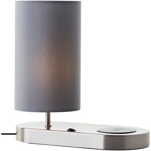 Table lamp BRILLIANT CLARIE TL1, 1xE14, 40W, phone charging function, 26x12x20cm