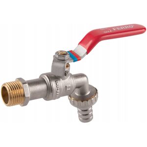 Ferro KCN1 ZAWÓR CZERP.KULOWY Z MET. ZŁĄCZKĄ 1/2" FERRO // ZKC.15-MET-R-COMFORT-FER