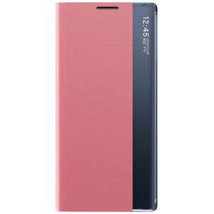 New Sleep Case etui do Samsung Galaxy S25 pokrowiec z klapką i podstawką - różowe