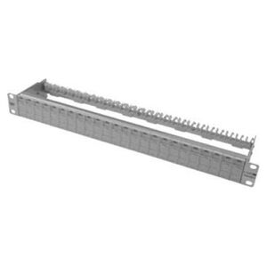 Metz Patch panel CAT 6, 24 porty, 1U, Jasnoszary (130920-00-E)