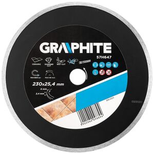Graphite Tarcza diamentowa 230 x 25,4 mm, pełna do 59G891