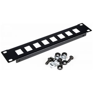 Equip Equip Patchpanel 10" mit Keystone Montage  1U, schwarz