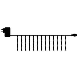 Konstsmide Sirius Home Top-Line, Light decoration chain, Black, Black, 100 lamp(s), LED, 3 W