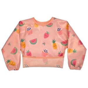 BIBETTA sleeved bib Pink Yummy Treats, BZS-51-003