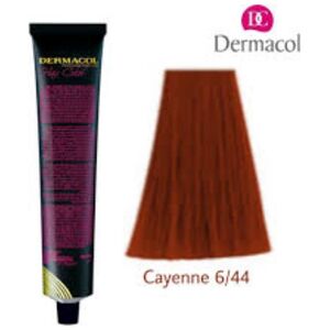 Dermacol, Professional Hair Color, Permanent Hair Dye, 6/44 Cayenne, 60 ml For Women