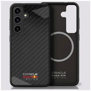 Red Bull Real Carbon Fiber Shiny Logo MagSafe Case for Samsung Galaxy S25 Black