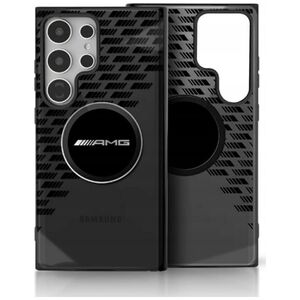 AMG Transparent Rhombs MagSafe Case for Samsung Galaxy S25 Ultra Black