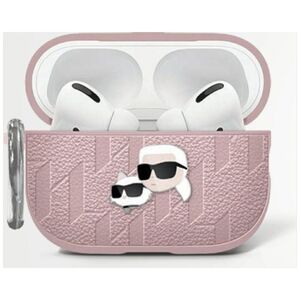 Karl Lagerfeld Monogram Karl & Choupette Head Case for AirPods 4 Pink
