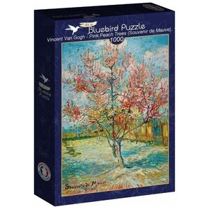 Teka Puzzle 1000 Różowe drzewo brzoskwiniowe Van Gogh
