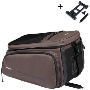 Torba na bagażnik BASIL MOV TRUNK BAG, MIK z adapterem do mocowania, 10-26L, Wodoodporna, Brown (NEW 2025)