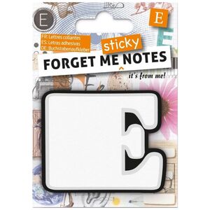 IF Forget me sticky notes kart samoprzylepne litera E